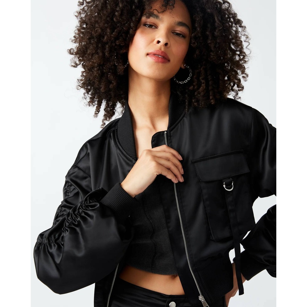 Steve Madden Black Utility Jacket Size XXL‎ Black New With Tags